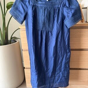 Blue Lace Detail Dress